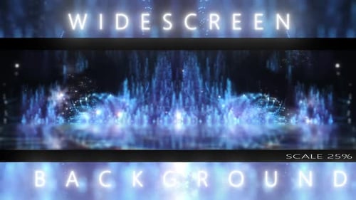 Dynamic Abstract Blue Particle Widescreen Background