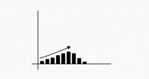 Business graph growing success. _01