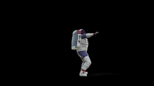 3D Animated Astronaut Character Performing Popular Dance Moves