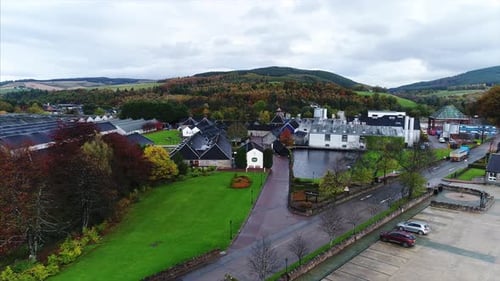 Dufftown Moray, Écosse, à l'automne