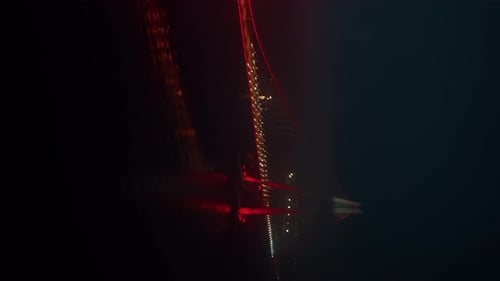 Istanbul Bosphorus View at Light Night