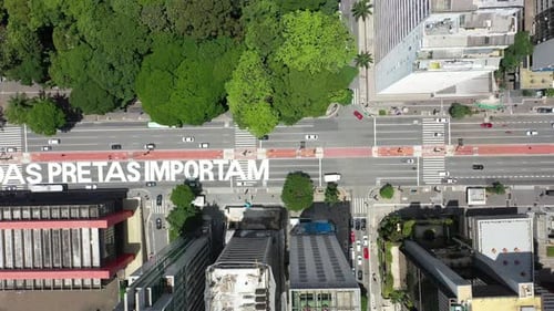 Paisagem urbana de São Paulo, Brasil. Paisagem deslumbrante do centro da cidade.