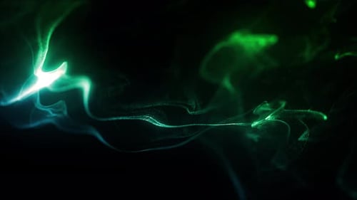Glowing Colorful Particles Background