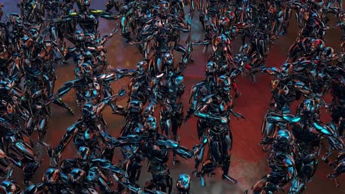 Dancing Robot Army Hd