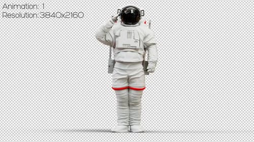 Salut de l'astronaute