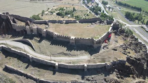 ancient Pasinler castle Turkey