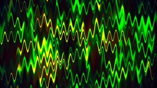 ZigZag Neon Green Weve Line, fond abstrait, boucle transparente V2