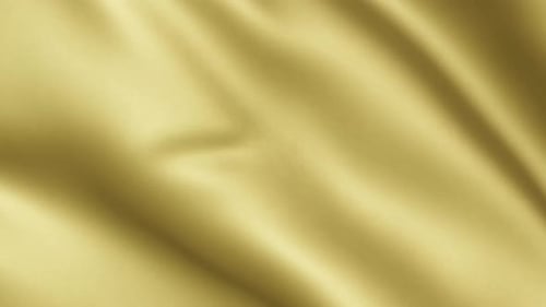 Elegant Golden Waving Fabric Seamless Loop Background