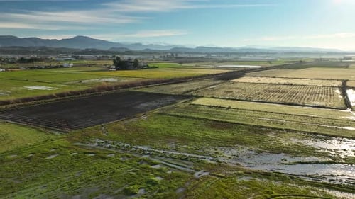 Farm Hintergrund Textur 4 K Luftbild
