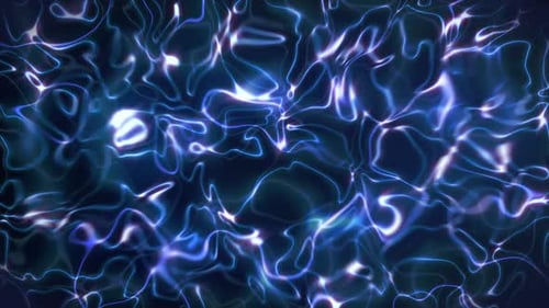 Neon leuchtende blaue Linien
