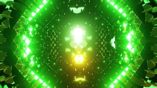 Vj Loop Green Disco Ball Equalizer For Techno Music For Party Performance HD