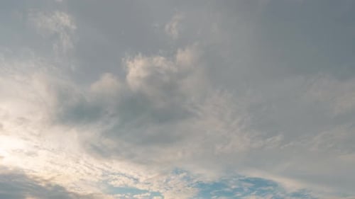 Timelapse sky and grey clouds in rainy weather Thunderous clouds Summer Rainy