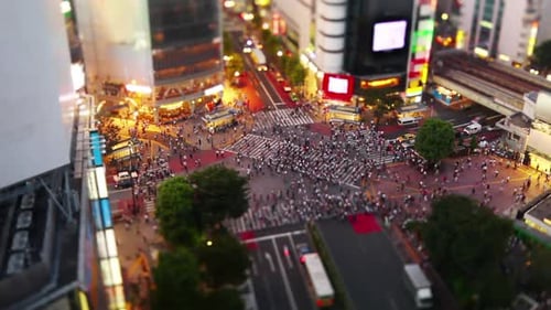 Passage de Shibuya à Tokyo au Japon