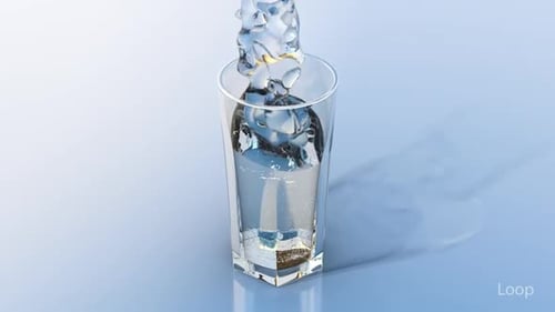 Water Filling Glass