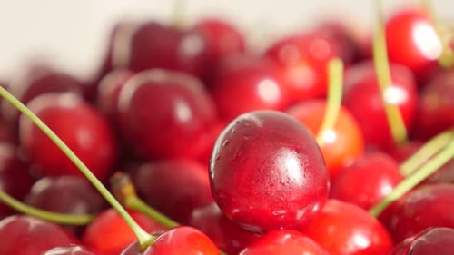 Fresh Cherries Close Up
