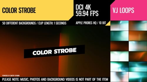 Dynamic Color Strobe Light Leaks Transition Pack