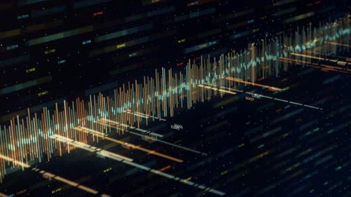 Futuristic Digital Data Stream Abstract Background