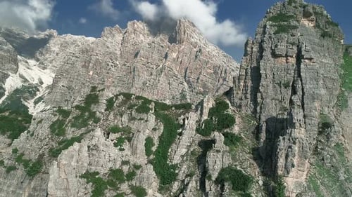 Aerial View of Mountains and Rocky Landscape