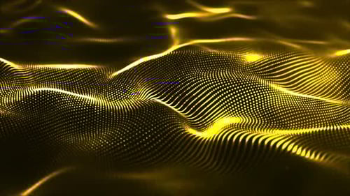 Abstract Golden Particle Wave Background Loop