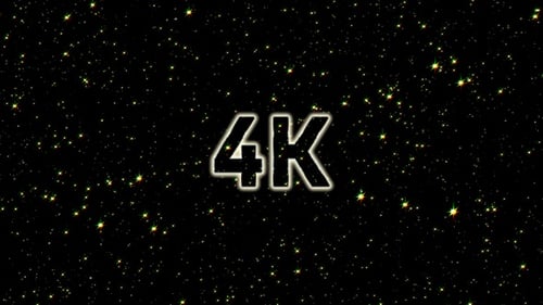4k leuchtende Sterne im Weltraum