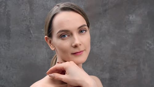 Close Up of Beautiful Young Woman Smiling