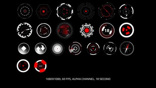 25 Futuristic HUD Elements: Sci-Fi Interface Pack
