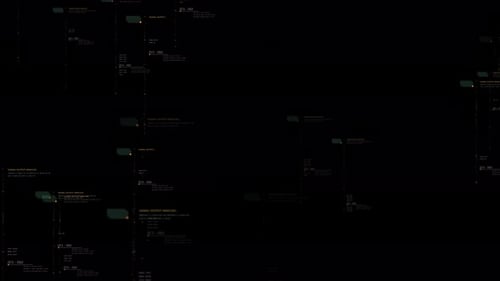 Abstract Futuristic Digital Data Code Stream Animation