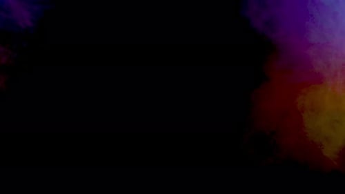 Spreading Cloud of Smoke Emerging From the Corner of the Frame