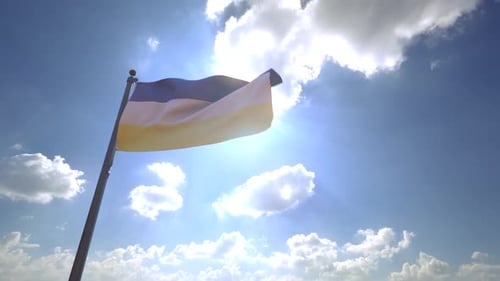 Hazaristan/Drapeau Hazarajat sur un mât V4