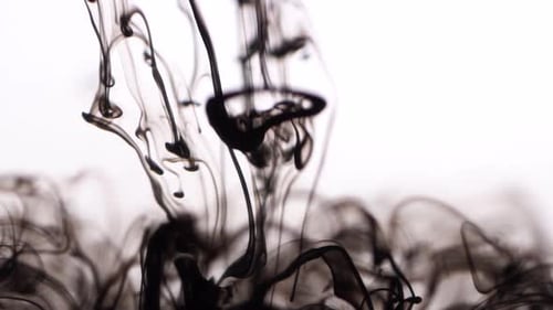 Light Black Smoke On White Background