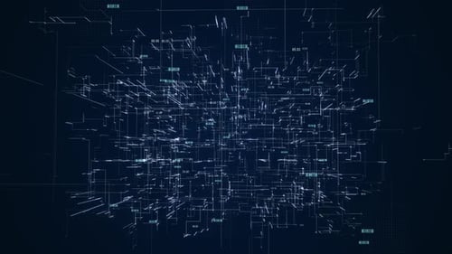 Futuristic Digital Network Lines with Flowing Data Connections Background