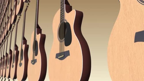 4K Gitarre Hintergrund Nahtlose Loop
