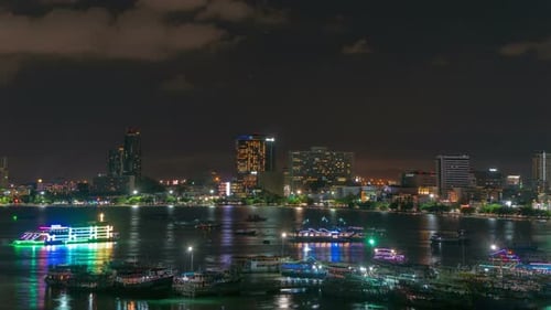 Stadt, Nacht, Strand