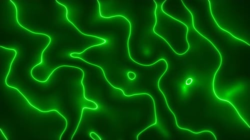 Green Color Neon Light Wavy Liquid Animated Background