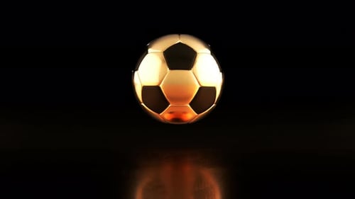 Luxury Golden Soccer Ball Reveal Animation