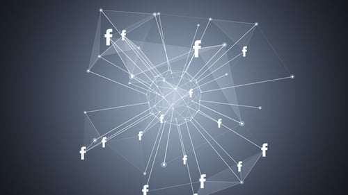Facebook-Netzwerk-Hintergrund Hellgrau