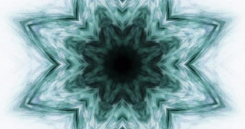 Abstract Organic Fluid Kaleidoscope Pattern Loop Background