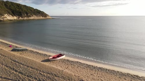 Empty Beach Due to Coronavirus