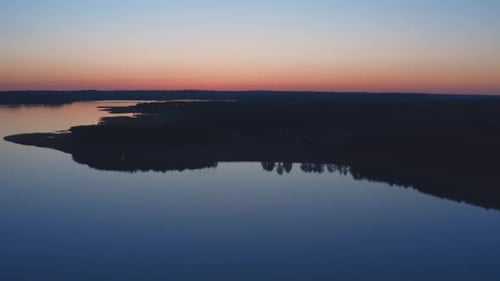 Calm Lake After Sunset