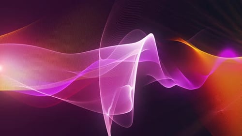 Dynamic Colorful Wavy Particle Field Background Animation