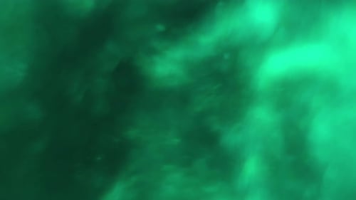 Water with Sparkles Changes Color From Blue to Green Macro