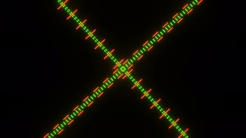 Rotation of the Pulsating Pixel Animation of the Abstract Background