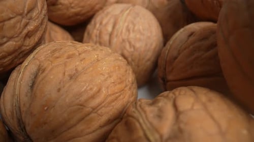 Close Up of a Pile of Walnuts