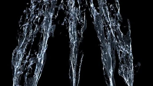 Dynamic Realistic Water Stream Alpha Channel Effect