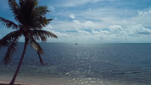 Paradise landscape of caribbean sea of Florida Keys Florida United States.