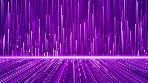 Futuristic Glowing Purple Lines and Particles Background Loop