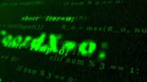 Code de programmation.