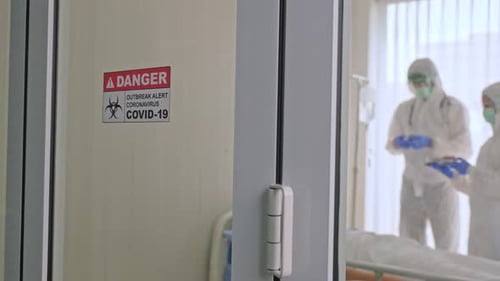 Close up of doctor, nurse or scientist holding flu, measles, coronavirus vaccine shot for diseases.