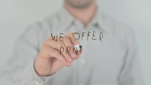 We Offer Profit Writing on Screen with Hand