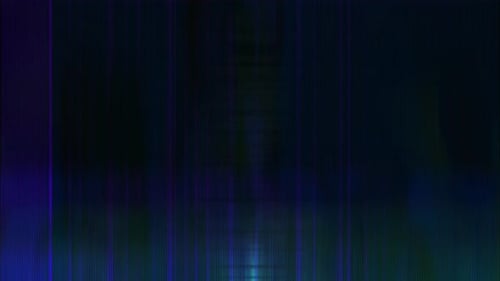 Colourful Blue Green Error Glitch VJ Loop with Scan Lines and Ghost Images